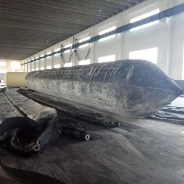 Black Airbag Roller Inflatable Rubber Balloon Cylindrical Boat Launching