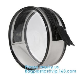 Zipper Promotional Clear Pvc Transparent Travel Custom Makeup Portable Women
