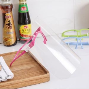 China Disposable Protective PET Anti Fog Face Shield With Box on sale