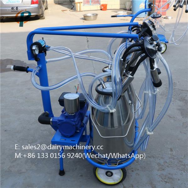 HL-JN07A Cow Portable Milker System with Twin Milking Bucket 25Litre