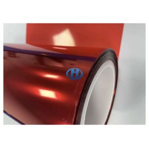 50 μm Red PET Acrylic Adhesive Film for Metal Plastic Glass in 3C industries