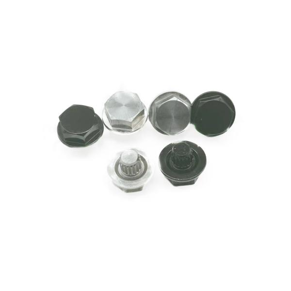 CD Rig Decoration Rivets Aluminum Electrophoretic Swimming Black Car Wheel Modified Decoration Rivets HEX12.5*13.2 Aluminum CD Rig Decoration Rivets