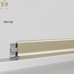 Customized Metal Aluminium Skirting Profile Anodised Finish