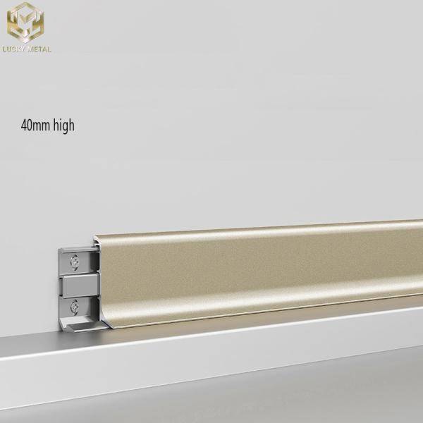 Buy Customized Metal Aluminium Skirting Profile Anodised Finish at wholesale prices