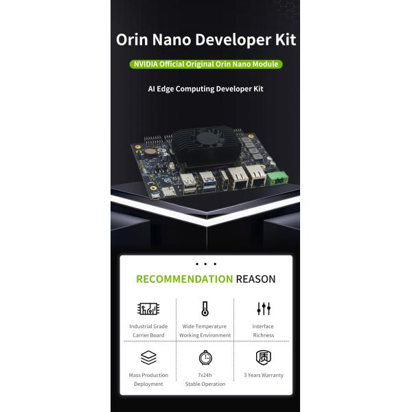 Original Jetson Orin Nano Module Developer Kit RTS-OrinNano-DK01 with Rectangle Design