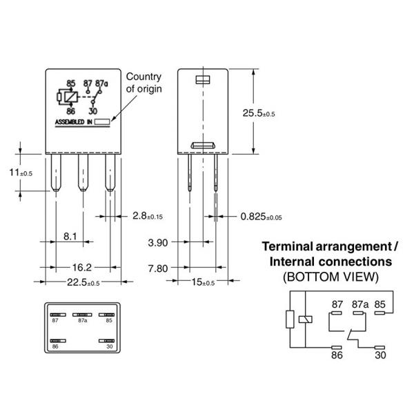 12077866 13500128 12193602 15328865 Multi Use 5 Terminals Electrical Heavy Duty Automotive Relay 12v 40a 05269988AA