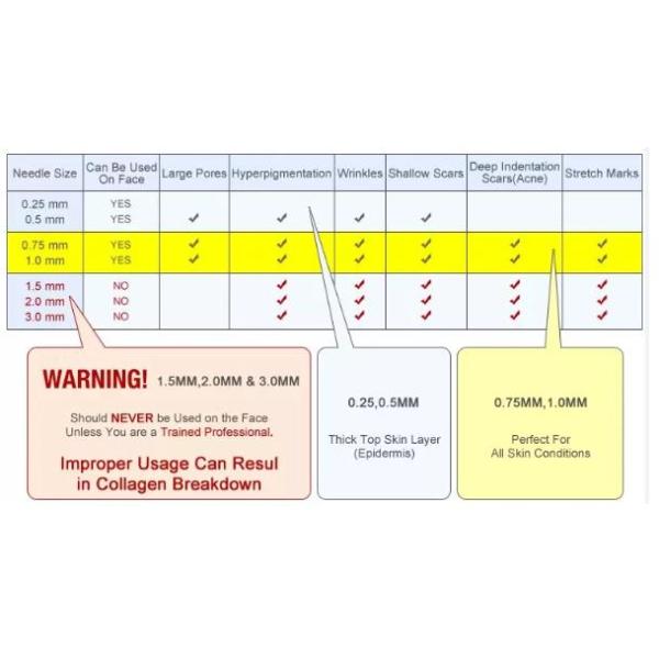 Newest 5 in 1 Derma Vib 540 Needles Derma Roller Dermaroller