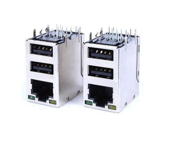 Buy RJ45 Magnetic Jack Dual USB 2.0 Ethernet at wholesale prices