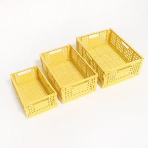 Mesh Stackable PP Plastic Household Storage Containers For Vegetable Fruit 24*16