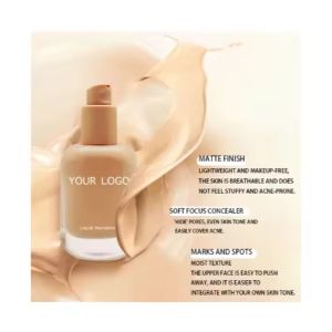 Waterproof Matte Foundation With Full Coverage Natural Ingredients Whitening