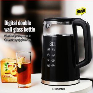 50/60Hz Glass Coated Electric Tea Kettle for Kitchen Household