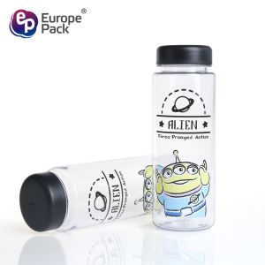 Cartoon design children's plastic drinking cups with LIDS