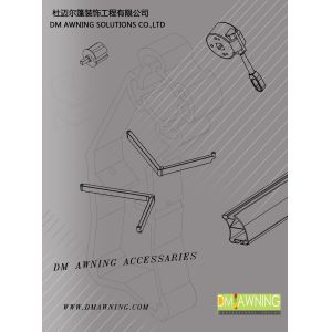 Outdoor Retractable Awning Hardware Aluminium Retractable Awning Arms