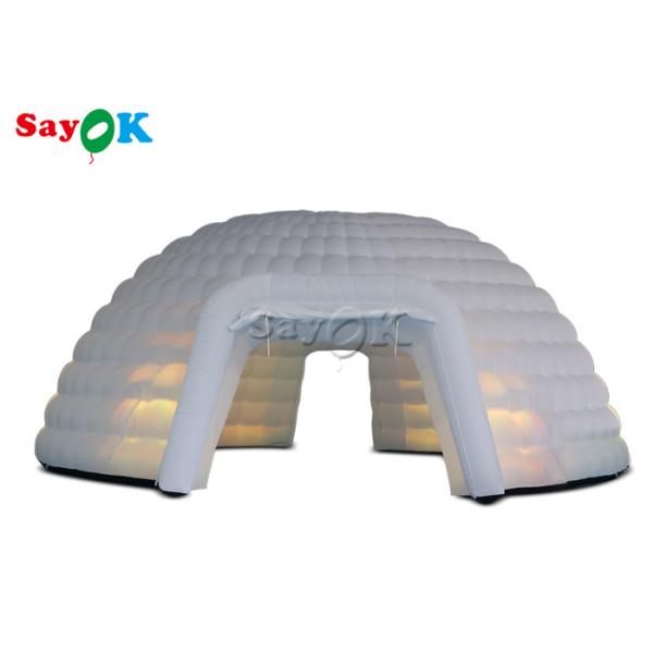 Outdoor Camping 8m Big Led Light Inflatable Dome Event Tent Inflatable Igloo