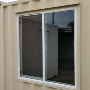White Anodised Aluminium Sliding Windows Sound Insulation