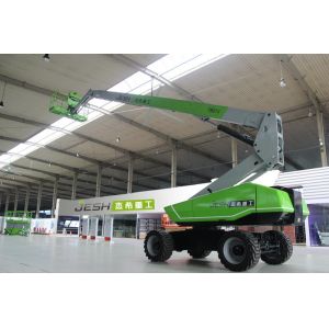 Green Telescopic Boom Lift 29m Working Height And Height Stowed 3.01m