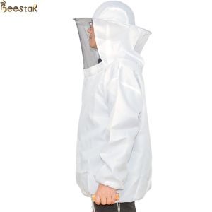 Round Ventilated Bee Jacket With Fencing Veil Beekeeping Clothes Suit