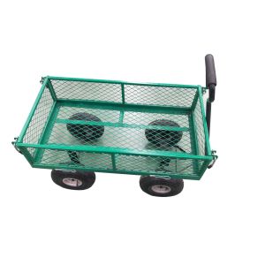 Outdoor Steel Garden Tool Carts Wagon 17KGS Weight Capacity Perfect for Outdoor