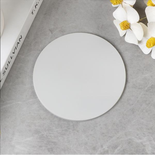 Round Custom Printed Logo Coaster for Drink Cup Mat Soft PVC Coaster in Durable Material