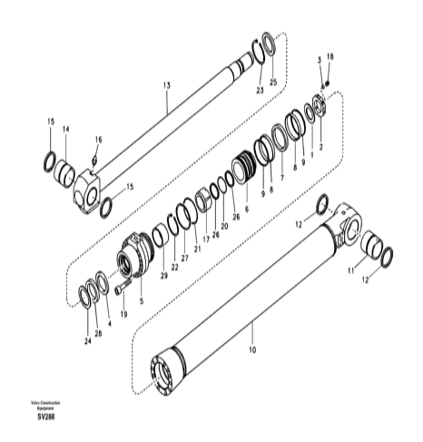 14589140 VOE14589140 Sealing Kit Excavator Spare Parts Fitting For Vo-lvo EC330B EC330C