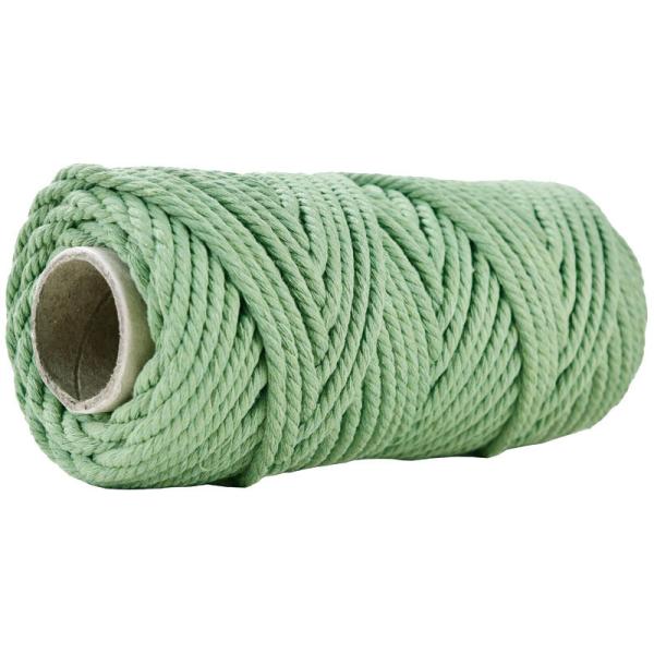 50m Dusty Pink Macrame Cord 5mm ISO9001 Pink Cotton Rope 3 Strands