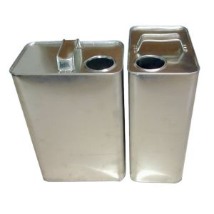 F Style Engine Oil Tin Can Containers 1 Gallon 4C Offset Printing