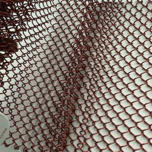 Heavy Duty Metal Chain Link Mesh Maximum Width 12 Meters Customizable Aperture