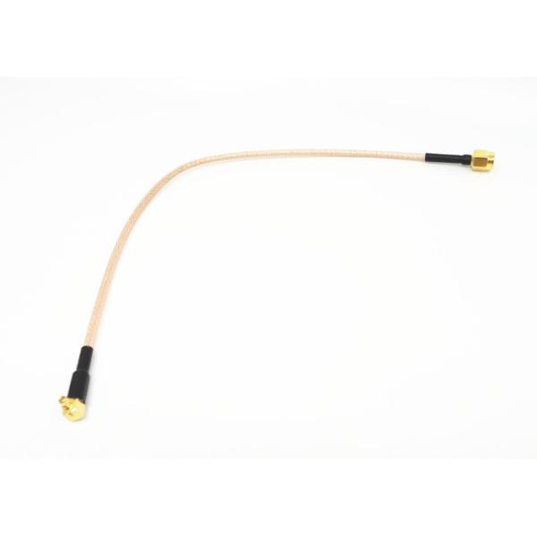 Buy RG316 RF Cable Assemblies SMA Male To MMCX Male Right Angle Connector at wholesale prices