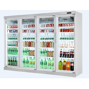Air Cooling Soft Drink Upright Display Cooler Commercial 220v 60hz