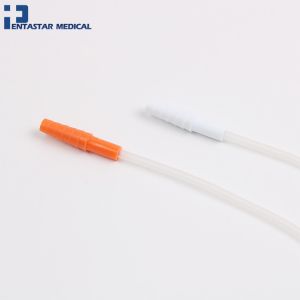 Disposable Single Use PVC Nasal Oxygen Catheter with Fixed Compress