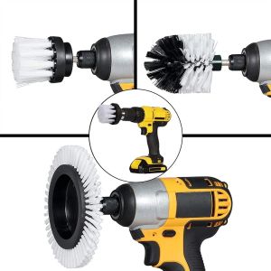 5 pieces drill brushes attachment cleaning brush rim brush scrubber cleaning