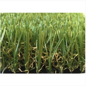 1.75 Inch Fake Garden Grass Wavy Monofilament Yarn Shape