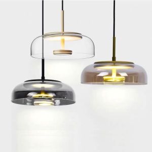 360 Degree Beam Angle Dinning Room 23*7cm Glass Pendant Light