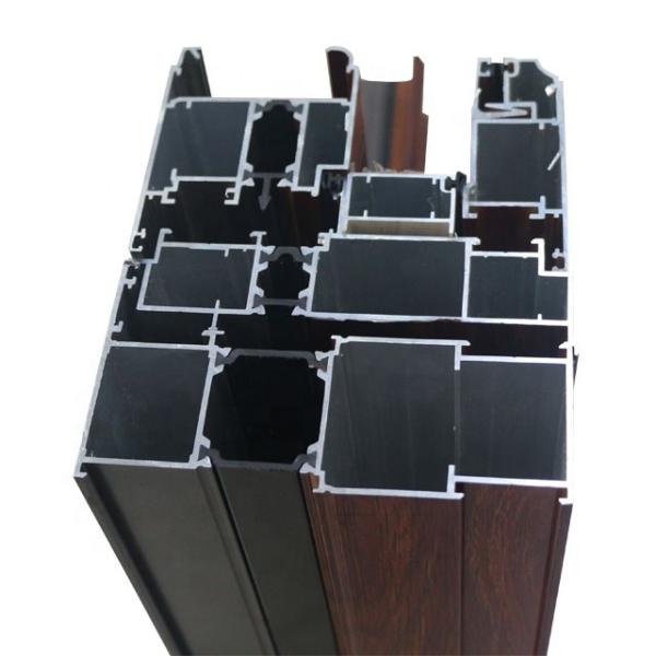 Buy Anodized Silver Black Champagne Extruded Aluminium Sliding Door Profiles at wholesale prices