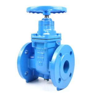 Quality The 6inch 150mm handwheel rubber sealed flange gate valve is used in the tap water system for sale