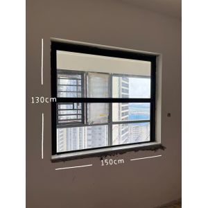Aluminum Inward Opening Glazed Balcony Bifolding Windows Horizontal Folding