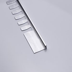 10mm Square Edge Metal Tile Trim Smooth Surface