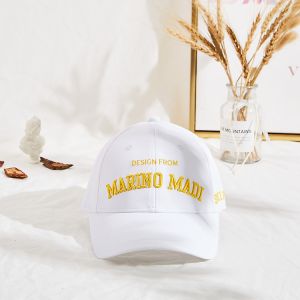 Embroidery Curved Brim Baseball Cap Adujustable Six Panels