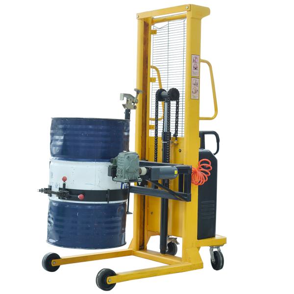 300kg Drum Handling Solutions DC Powered Hydraulic Semi Electric Drum Stacker