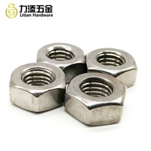 M10 Hexagon Nut Din 934 , Q215 Alloy Hex Clinch Nut Closely Pitched Thread