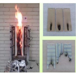 Horizontal Vertical Textile Testing Equipment Flammability Testing Chamber AC