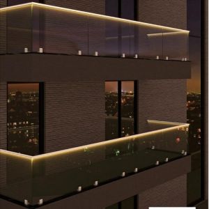 Australia Standard Home Aluminium Glass Handrail Fencing China Windproof