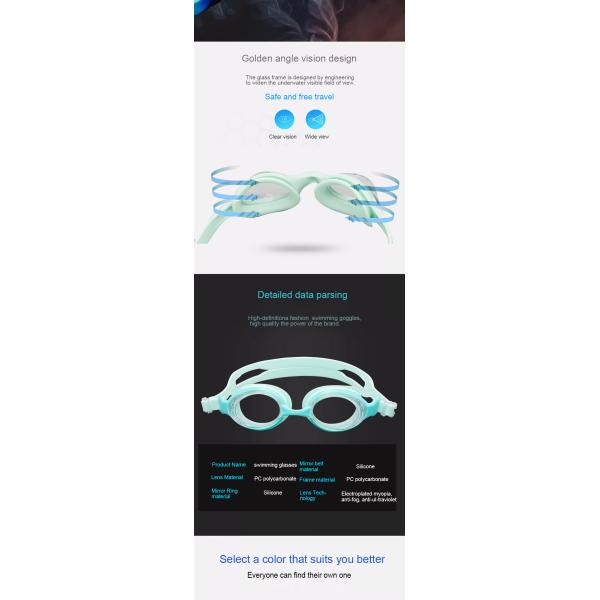 Safely Adult Swimming Goggles Glasses Portable Ultravolet Resistant