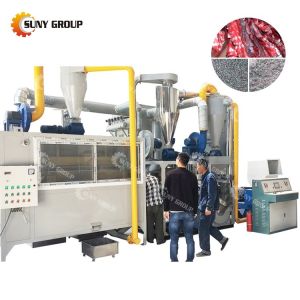 Separate PE PVC Aluminum Plastic Capsule Board Scrap Recycling Machine with PLC