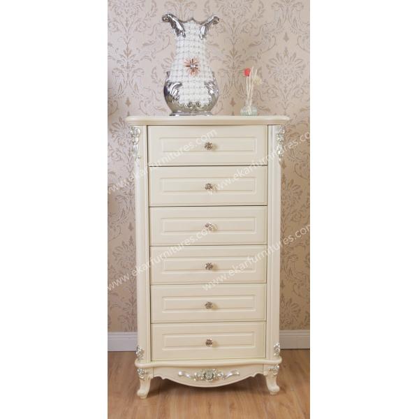 China Wholesale Vintage Carved Solid Wood Drawer Chest TF-006