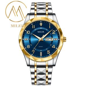 Classical Style Design Quartz Men's Watch with Waterproof Feature