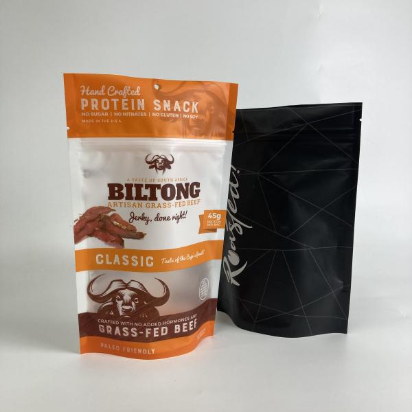 Custom Printed Eco-friendly Resealable Packaging Bags Stand Up Zipper Bags for Snack Food Packaging Bags with Window