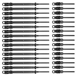 China Heavy-Duty Black Cable Railing Kit with Adjustable Threads and Angle Base for Marine and Construction on sale