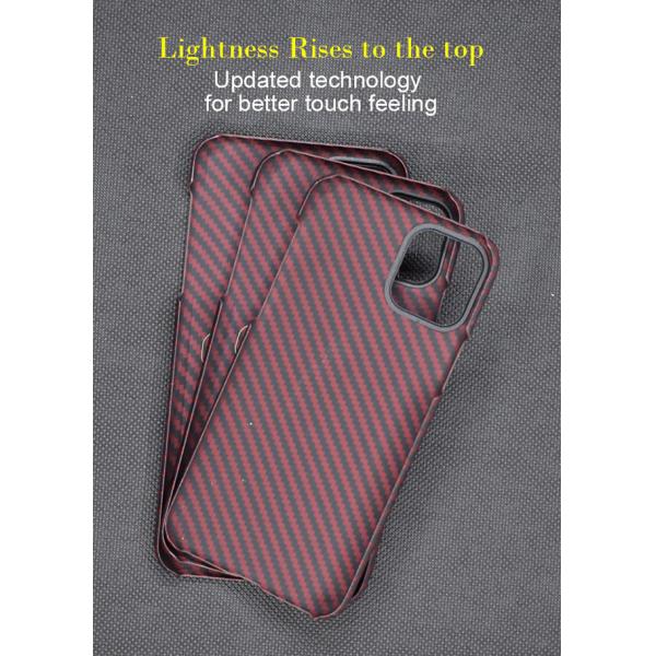 Rubber Ring Camera Protection Twill Style Real Aramid Fiber Phone Case For iPhone 11