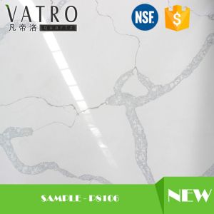 Fireproof Engineered Quartz Countertops / Cultured Granite Vanity Tops Heat